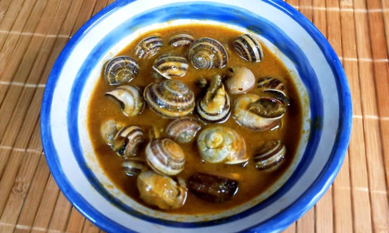 Caracoles gordos en salsa, tradicionales de Córdoba