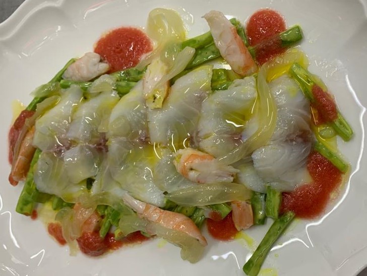 Carpaccio de Lubina Marinada