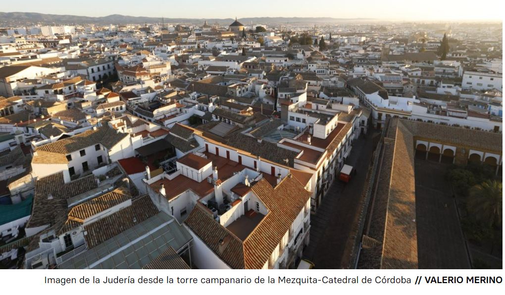 Calles y callejas del casco histórico de Córdoba con nombres de alimentos